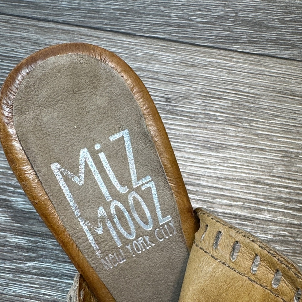 Miz Mooz Tan Leather Sandals woman’s size 37 (s98) - Picture 5 of 10